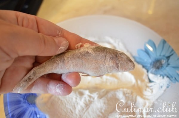 Барабулька в рисовой корочке