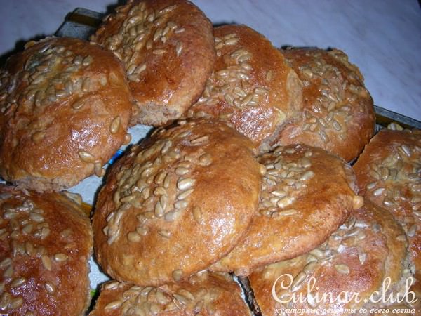 Овсяные булочки с семечками