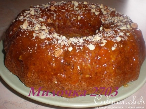 Постный кекс на яблочном соке (просто и вкусно)