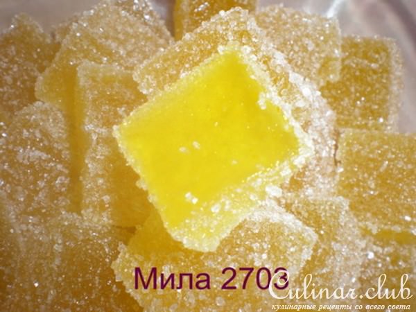 «Апельсиновый» мармелад (желейные конфеты)