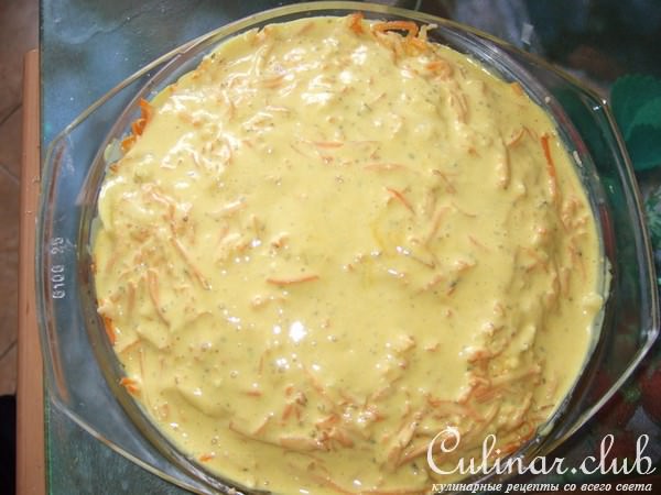 Рыбный "торт" с черносливом.
