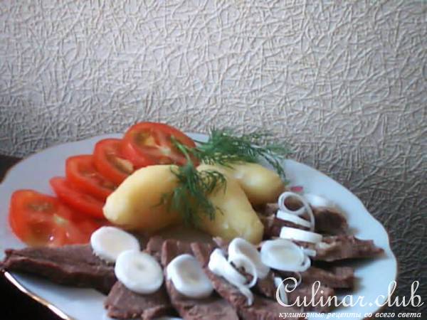 Говядина отварная