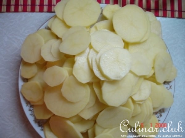 Рыба с картошкай и маянезом