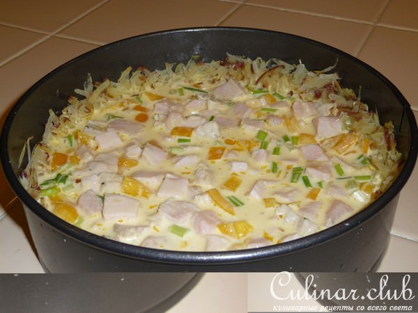 запеканка с картошкой ветчиной и сыром