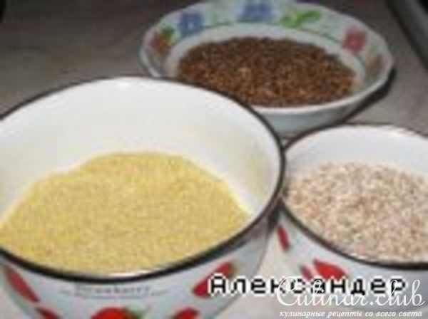 Каша "Ассорти" с тыквой и грибами"