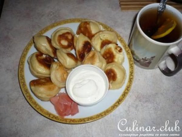 Вареники с фетой и козьим сыром