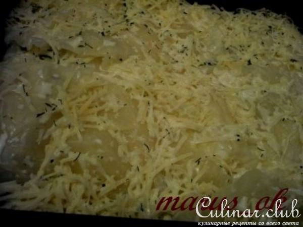 «Лазанья» с капустой, цукини и тремя сырами