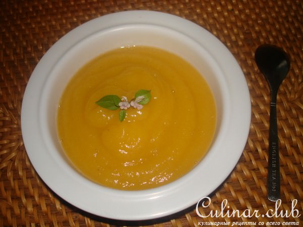 Пюре из банана,тыквы и яблочка