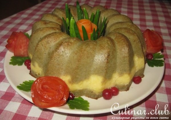 Сырно-печёночный кекс