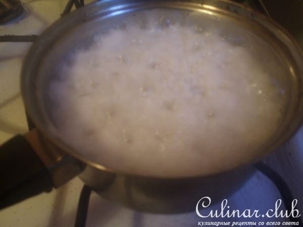 Рисовая запеканка с сыром и грушами
