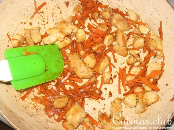 Суши нори с курицей