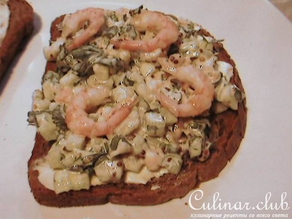 сэндвич с креветками