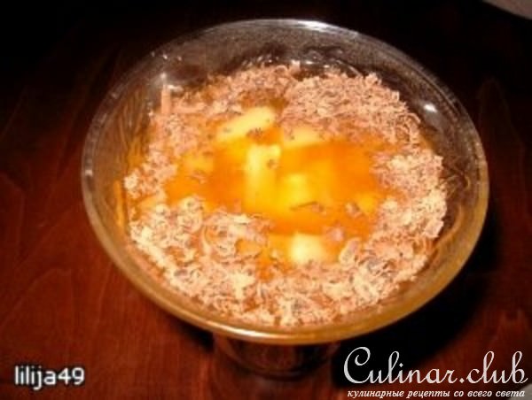 Десерт ананасовая прохлада