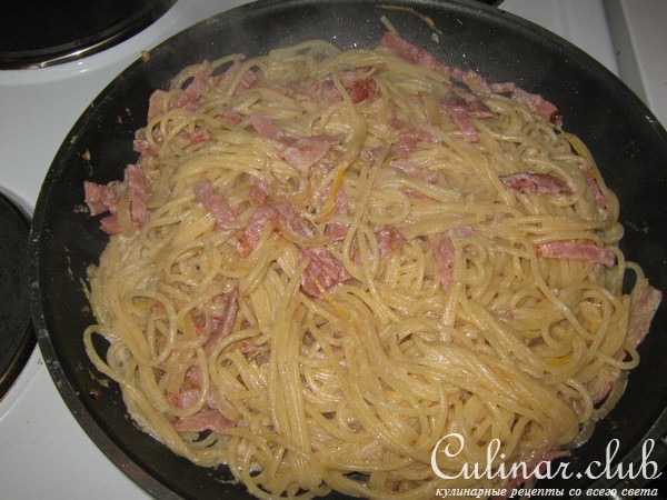 спаггети с лимоном и маскарпоне