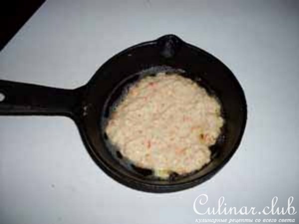 Зразы из топинамбура с куриным паштетом.
