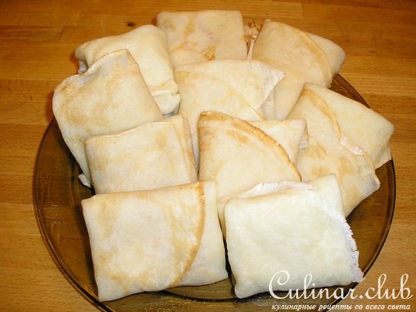 Тесто для блинчиков с гарниром