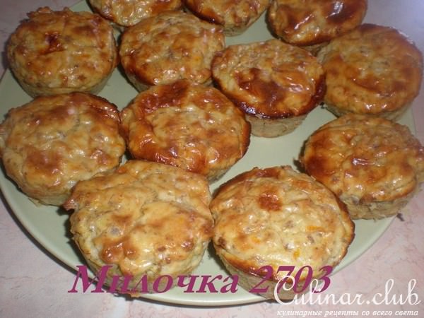 Простые картофельные «кексы» с мясом