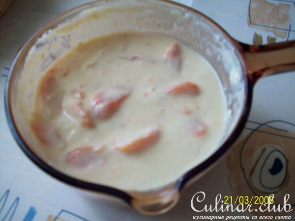 морковь под соусом "Бешамель"