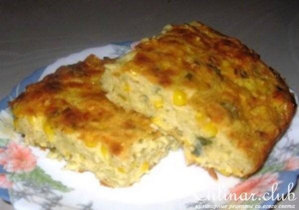 Запеканка с вермишелью и кукурузой " Обжорка"