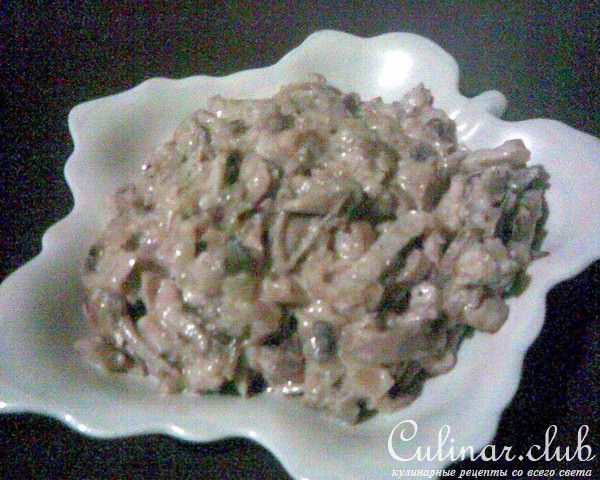 Вешенки со сметаной (грибная икра)