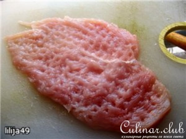 Рулетики из куриной грудки "Светофор"