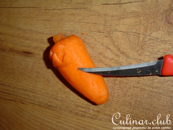 шишка из моркови