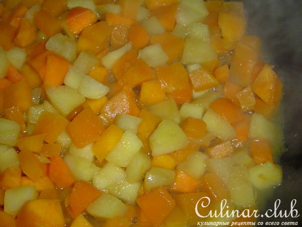Постная запеканка из тыквы с гречкой