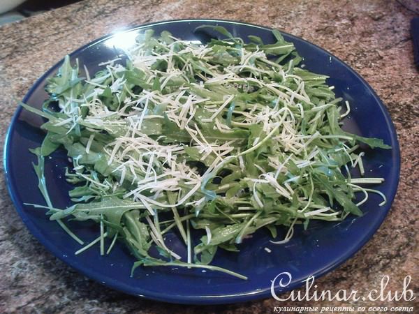 салат с рукколой и апельсином