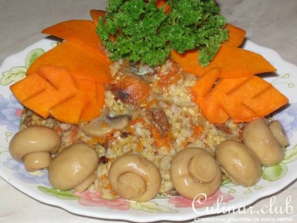 Каша "Ассорти" с тыквой и грибами"