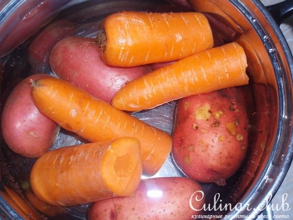 Винегрет (вариат... с селедкой или мясом)