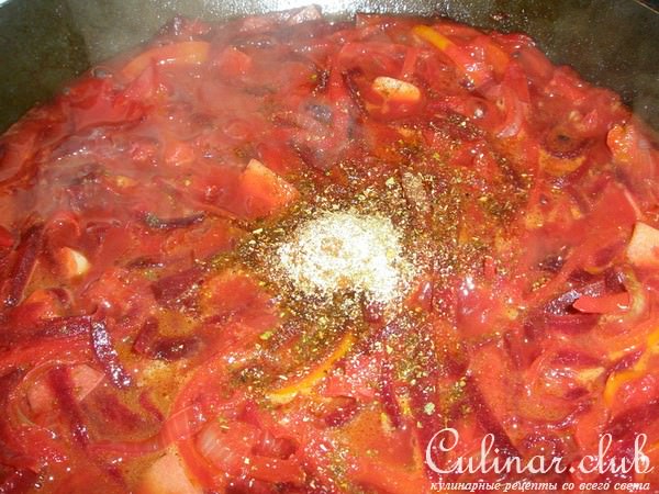 борщ с фасолью (постный)