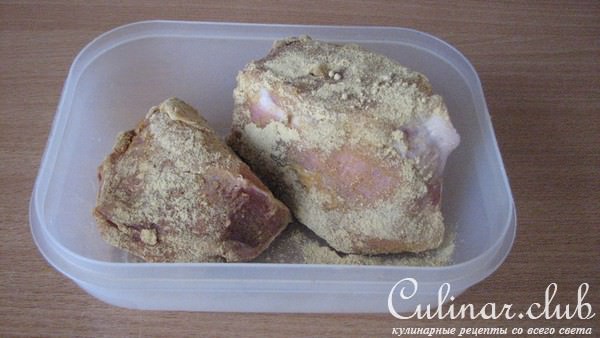 Запеченая свининка с горчичкой