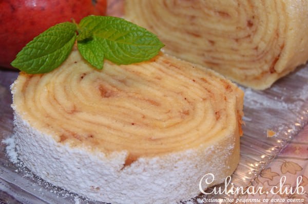 Рулет с яблоками"Bolo de Rolo"
