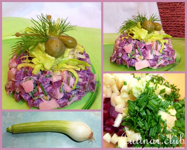САЛАТ из свеклы и яблока (по-быстрому, по-вкусному)