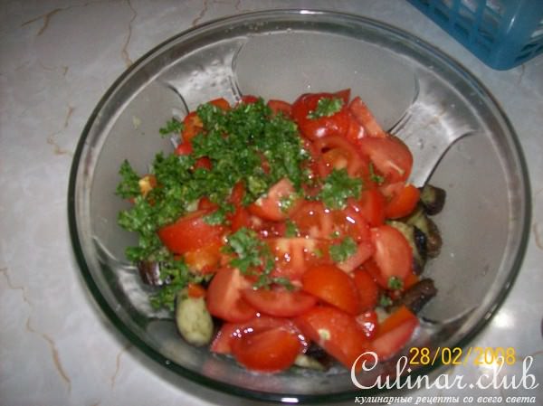 Салат из печеных овощей