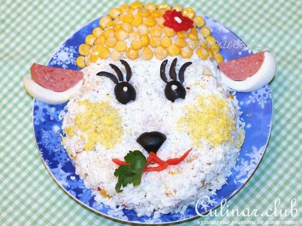 Салат "Овечка" c пекинской капустой