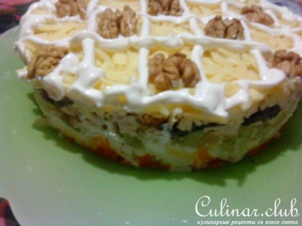 Салат многослойный(вариант )