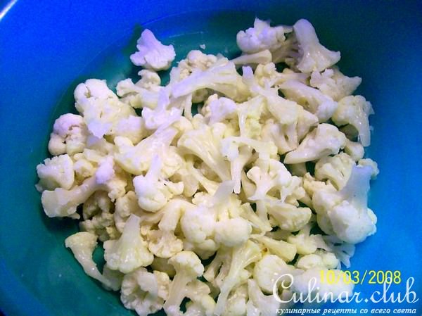Салат из кабачков и цветной капусты