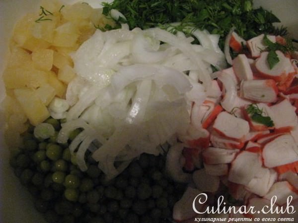 салат с АНАНАСОМ
