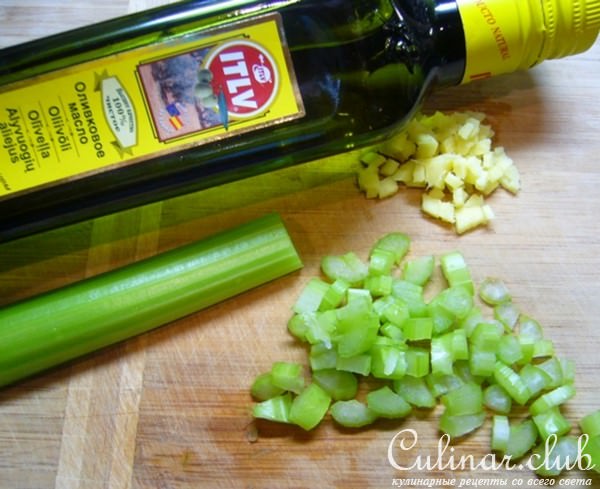 Куриный салат с черным рисом