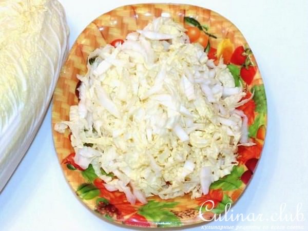 Салат "Овечка" c пекинской капустой