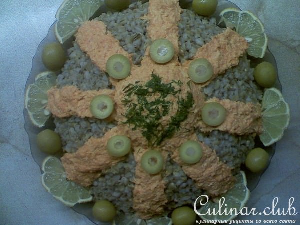 "ВКУСНЯШКА" (салатик из перловки)