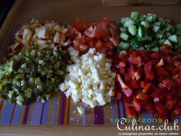 салат "яаника" кшашлыку