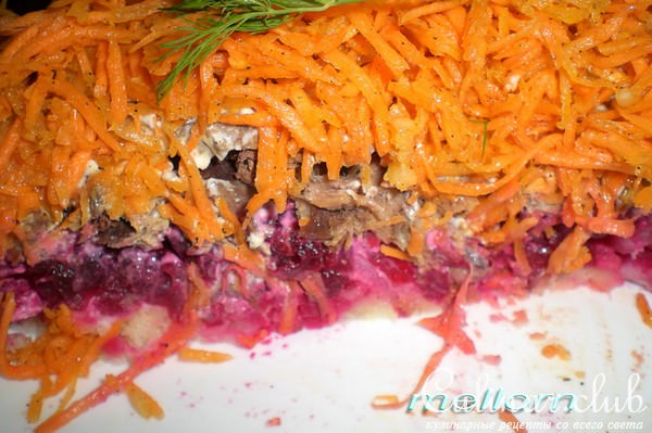 Салат с мясом и морковью по-корейски