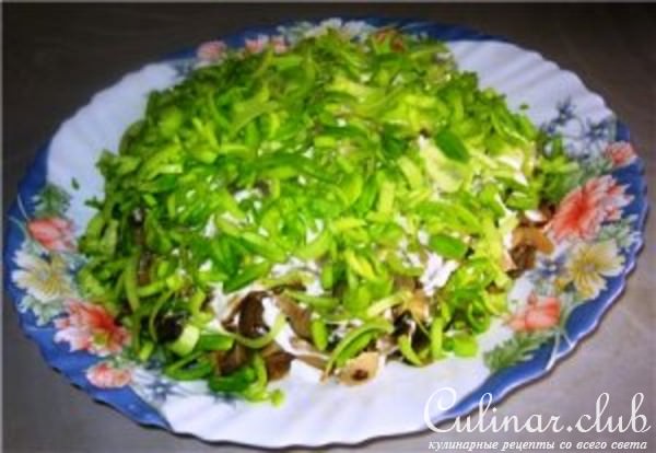 Слоёный салат "Подсолнух" (вариант)