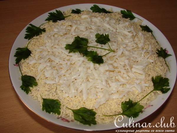 Салат"Белый лебедь