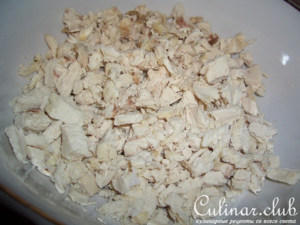 Куриный салат с апельсинами