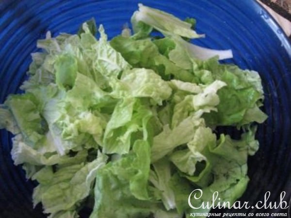 Салат Цезарь с курицей (вариант)