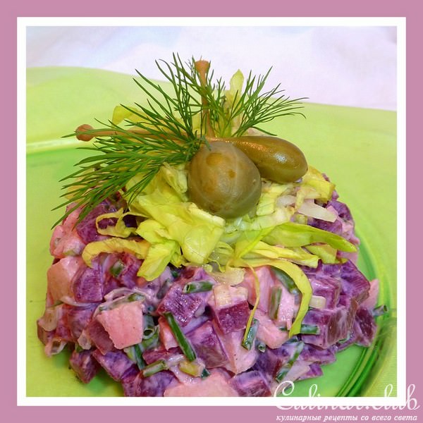 САЛАТ из свеклы и яблока (по-быстрому, по-вкусному)
