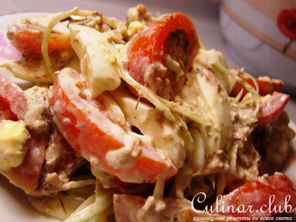 Салат с рыбой